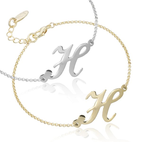 Custom Initial letter Bracelet - USA NAME NECKLACE - SHOP