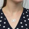 JULIANNA MARIE WEARING USA NAME NECKLACE MONOGRAM