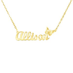 visit usa name necklace and shop Butterfly Name Nekclace