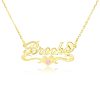 gold name necklace Brooke - Custom your name neckalce online